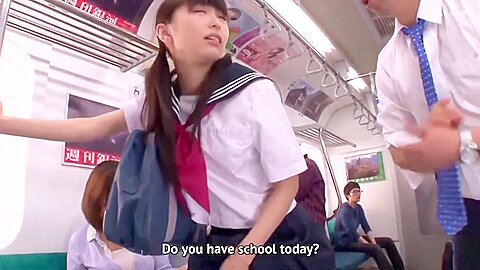 Japanese Step daughter Screwed On Train Subtitled Cen
