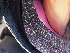 Japanese cutie honors us with her breasts in this action