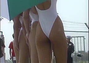 Japanese racequeen white high leg 2