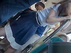 Japanese teen 18+ Gets And Fucked On The Public Bus