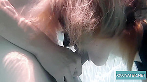 Jason Deepthroats Marcie Underwater