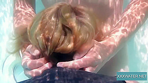 Jason Deepthroats Marcie Underwater