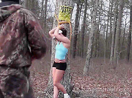 Jenna Bound In The Woods - Babesintrouble