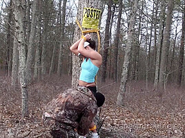 Jenna Bound In The Woods - Babesintrouble