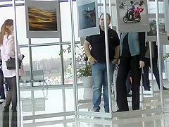 Jeny Smith transparent leggings flashing