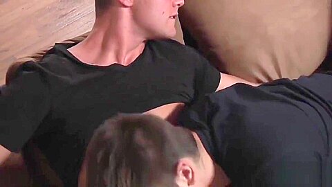 Johnny Rapid bounces up and down Brendans excited cock