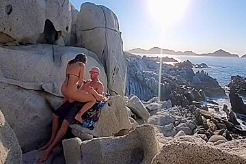 Johnny Sins And Kissa Sins In Passionate Sex On The Beach