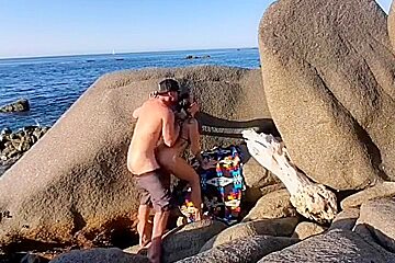 Johnny Sins And Kissa Sins In Passionate Sex On The Beach