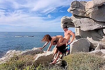 Johnny Sins And Kissa Sins In Passionate Sex On The Beach