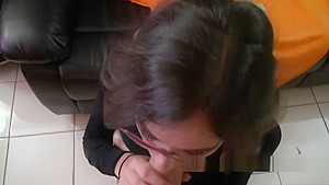 Kacie Castle nerd babe strip and suck