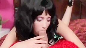 Katy perry lookalike getting fucked by Elmo with huge cock