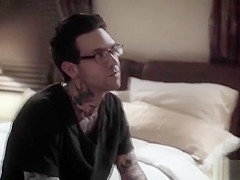 Kenna James blows the Peepers huge cock deep throat