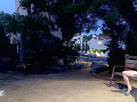 Kinky chick is waiting for guys who would fuck her brains out, in a local park
