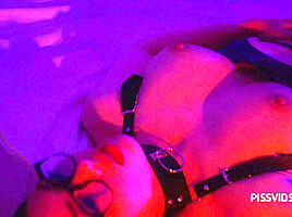 Kinky husband piss his slattern's and fucks in ass her, and she gets cumshot  - PissVids