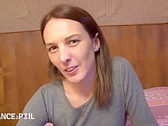 La France A Poil - Trashy Brunette From France Gets Dir