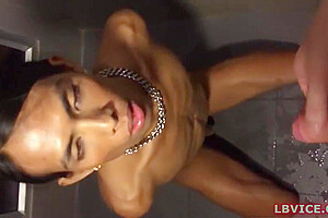 Ladyboy Cat Pissing And Giving Head