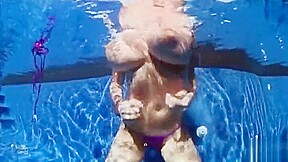 Lana Ivans in the Pool