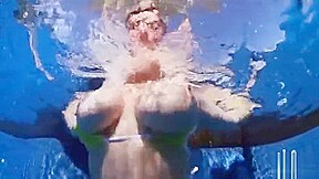 Lana Ivans in the Pool