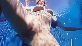 Lana Ivans in the Pool