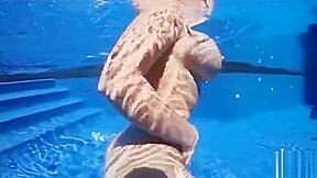 Lana Ivans in the Pool