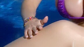 Lana Ivans in the Pool