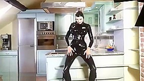 Latex Maid In Kittchen