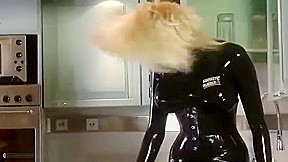 Latex Maid In Kittchen
