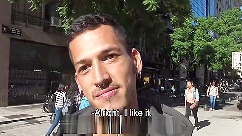 LatinLeche - Handsome Punk Sucks An Uncut Cock For Money