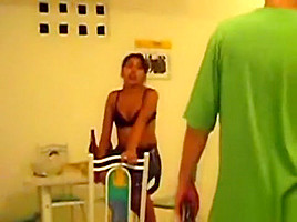 Latina Homemade Threesome