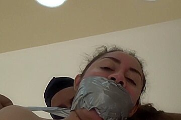 Latina In Leather Restrains 4+ Blowjob