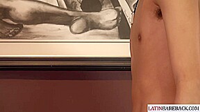 Latino twink cums after getting blowjob in amateur duo