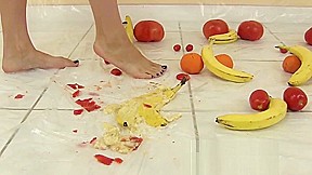 Lelu Love-Naked Femdom Food Crushing 1of3