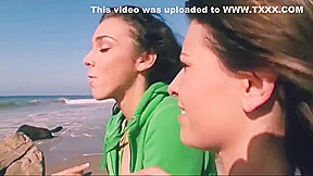 Lesbian Trip From The Beach