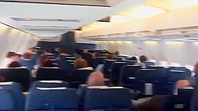 Lesbians Flashing On A Plane