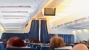 Lesbians Flashing On A Plane