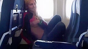Lesbians Flashing On A Plane