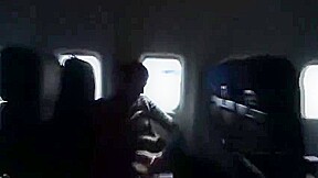 Lesbians Flashing On A Plane