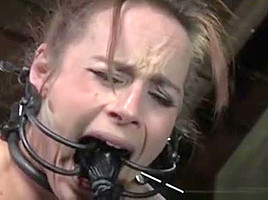 Lezdom Dom Rougly Treating Tied Up Sub