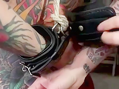 Lezdom bdsm anal toying and fisting