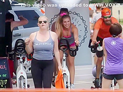 Like she is fucking the bicycle