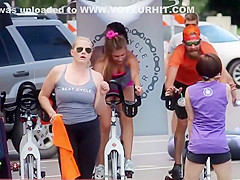 Like she is fucking the bicycle