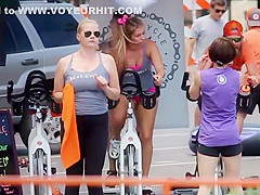 Like she is fucking the bicycle
