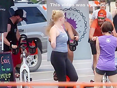 Like she is fucking the bicycle