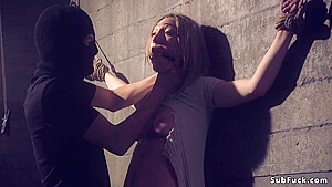 Lily Labeau - Brunette In Bondage Gets Huge Dick Up Ass