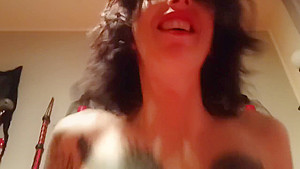 Load moaning Lucy Ravenblood smoking cigarette while riding cock