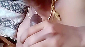 Local Desi Slut Nude Lustfully Sucking Cock