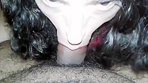 Lorena crossdresser giving a delicious blow job