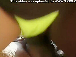 Lucky employee gets a handjob from lady boss