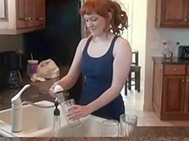 Lucy Daily plays with herself