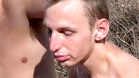 Luke Uses Piss-Drenched Reece For His Entertainment - Reece Bentley & Luke Desmond